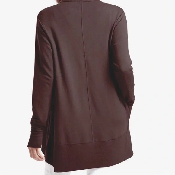 Athleta NWOT Paranayama Restore Wrap Knit Cardigan Brown - Picture 3 of 8